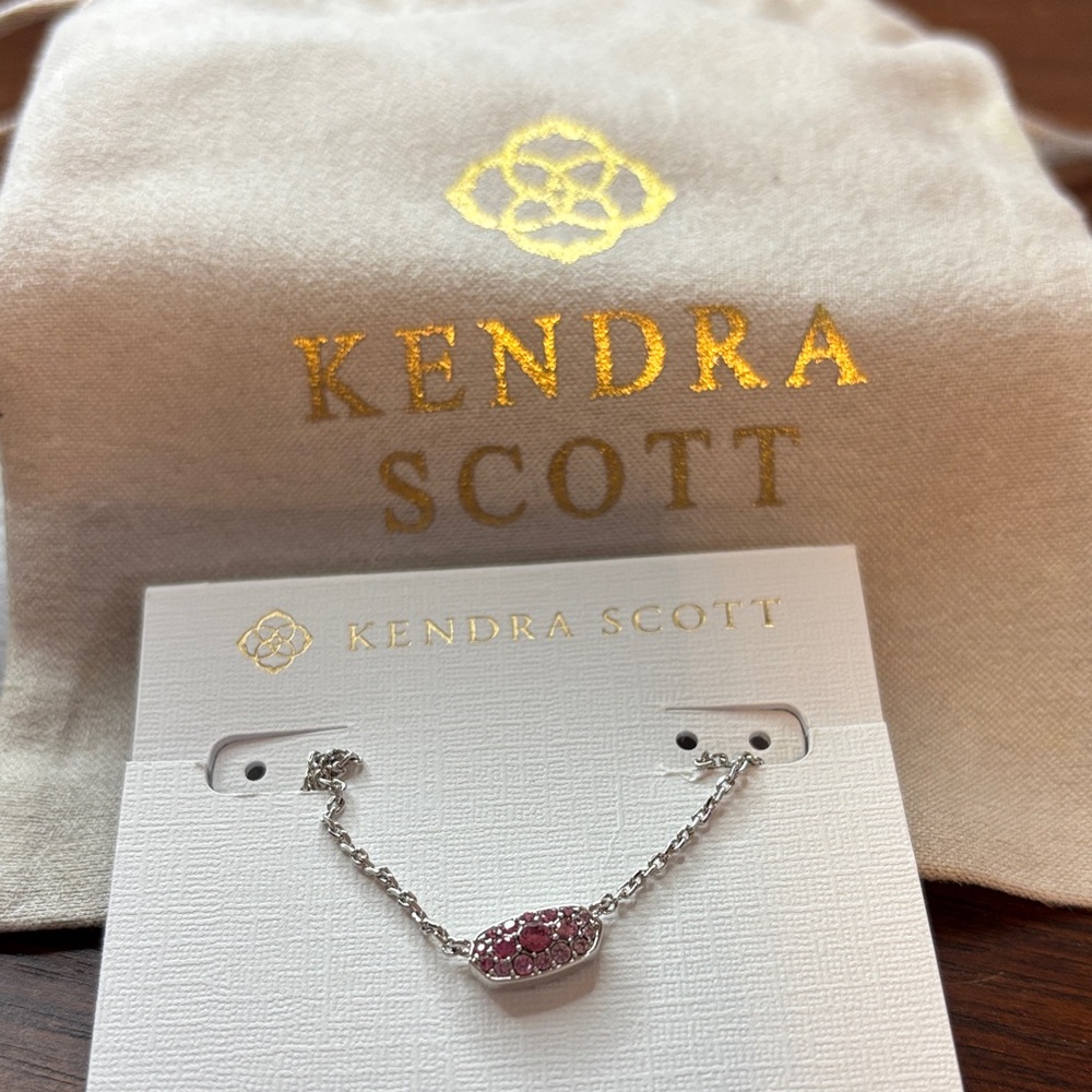 Kendra Scott Grayson Crystal Pink Ombré Necklace
